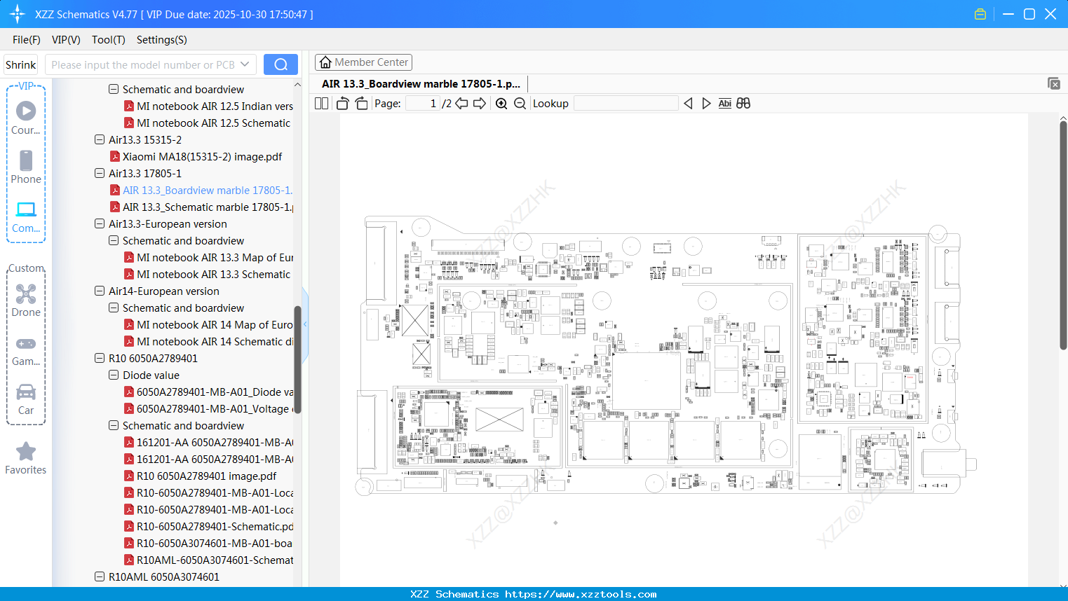 Laptop Xiaomi AIR 13.3_Boardview Marble 17805-1